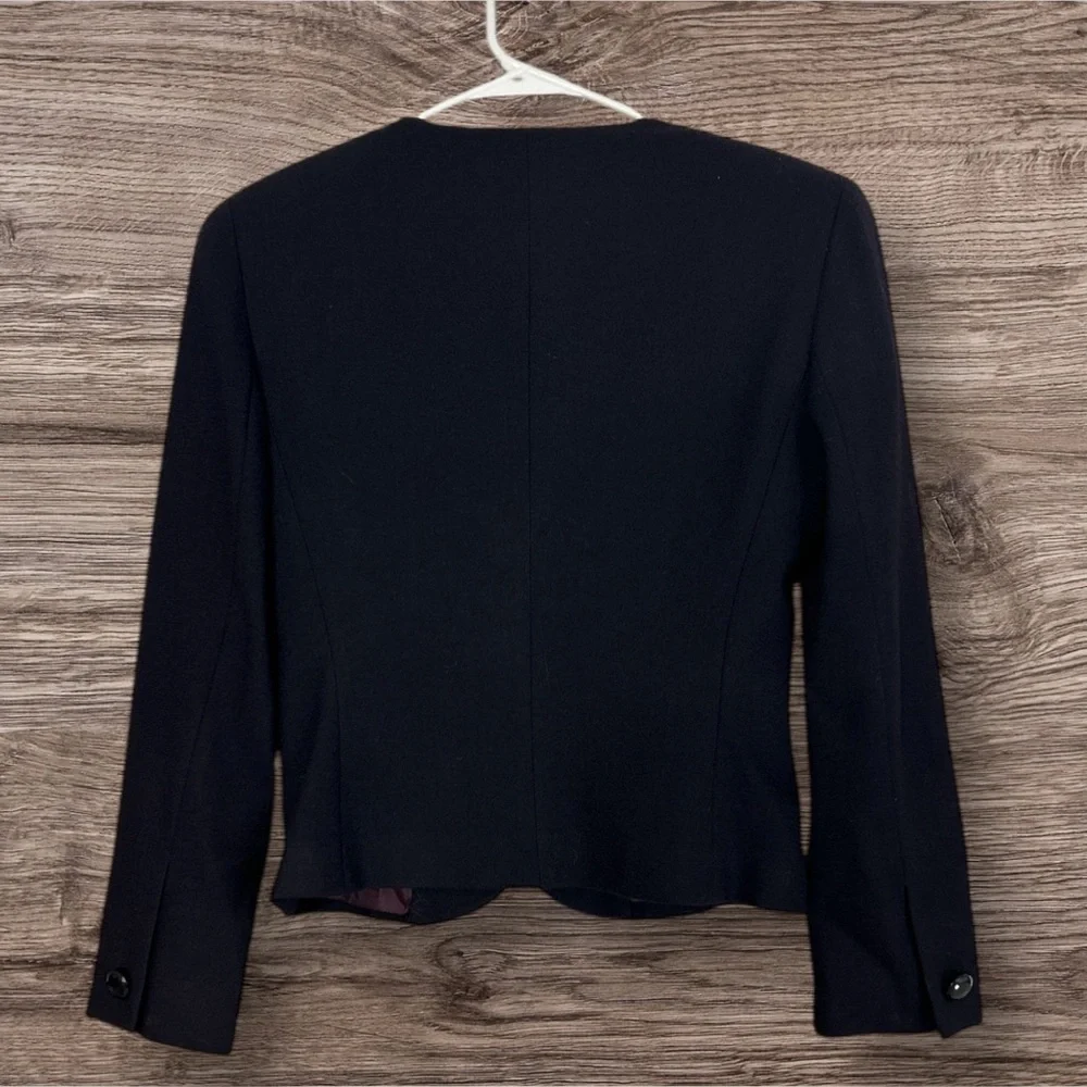 Christian Dior Women's Elegant Black Blazer 1980s100% Pure Wool. - Picture 2 of 3